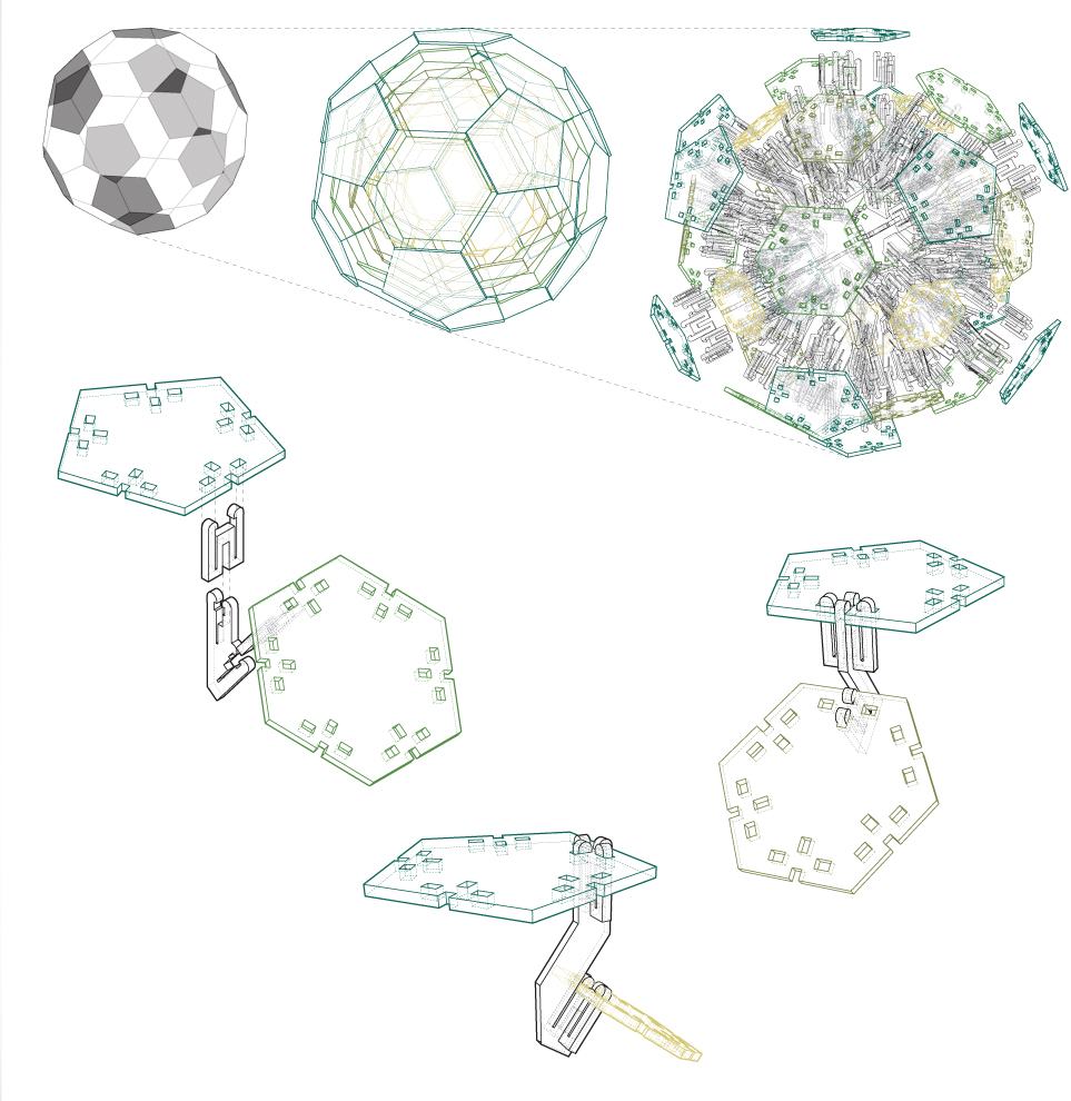 Exploded Soccer Ball