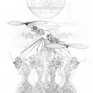 Flying Dream Machine, 2012
36" x 24"
Ink and Graphite on Vellum